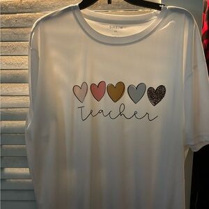 SHEIN 4x teacher shirt
